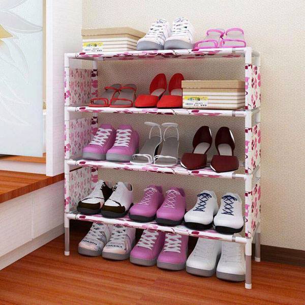 [HCM]Kệ để giày dép 4 tầng hoa văn