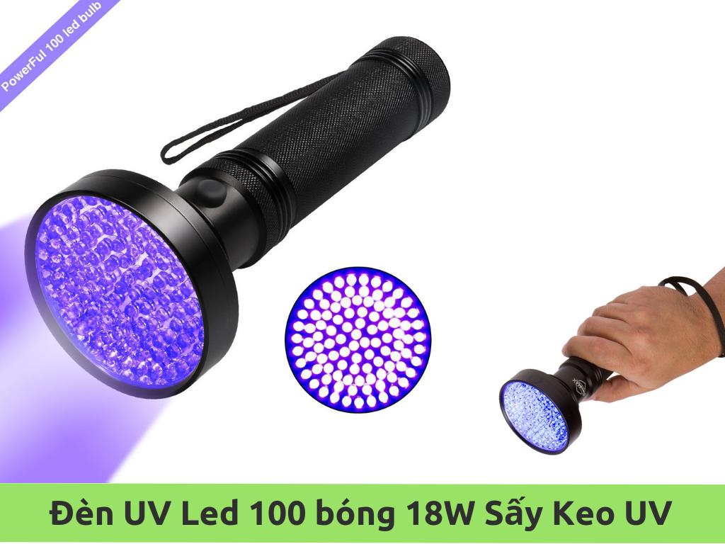 [HCM]Đèn Led UV Sấy Keo Soi Tiền 100 Bóng 18W