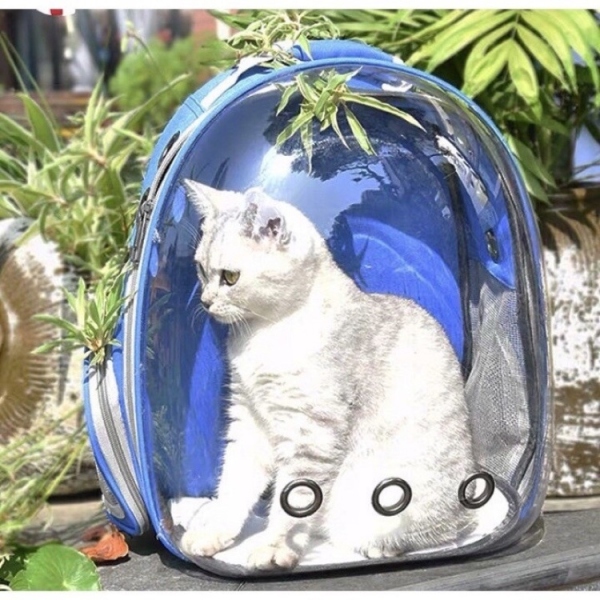 Balo mèo phi hành gia trong suốt vận chuyển chó mèo dưới 7kg