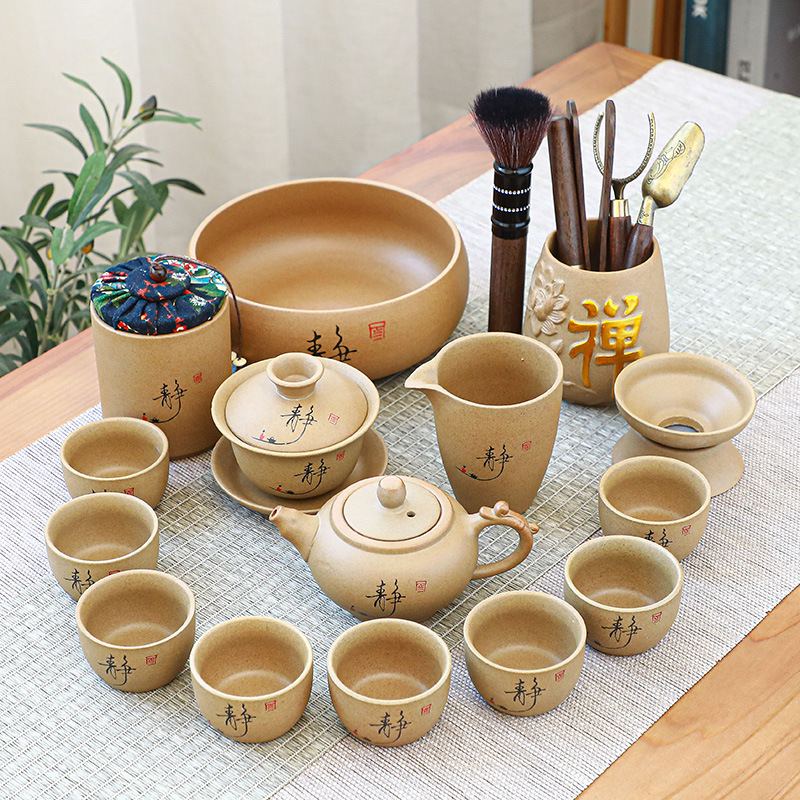 Bộ ấm chén sứ pha trà đạo cao cấp (Đầy đủ chi tiết)