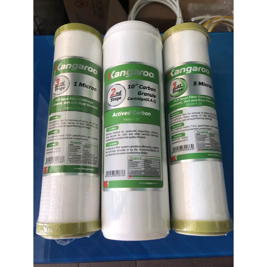 Bộ 3 lõi lọc thô Kangaroo 123