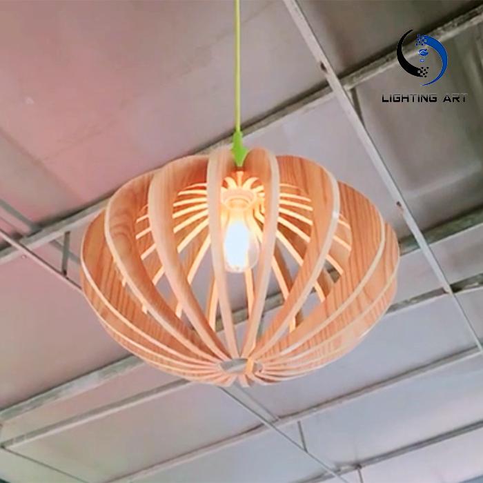 Đèn thả trần bằng gỗ thông Light Modern Lamp Chandelier