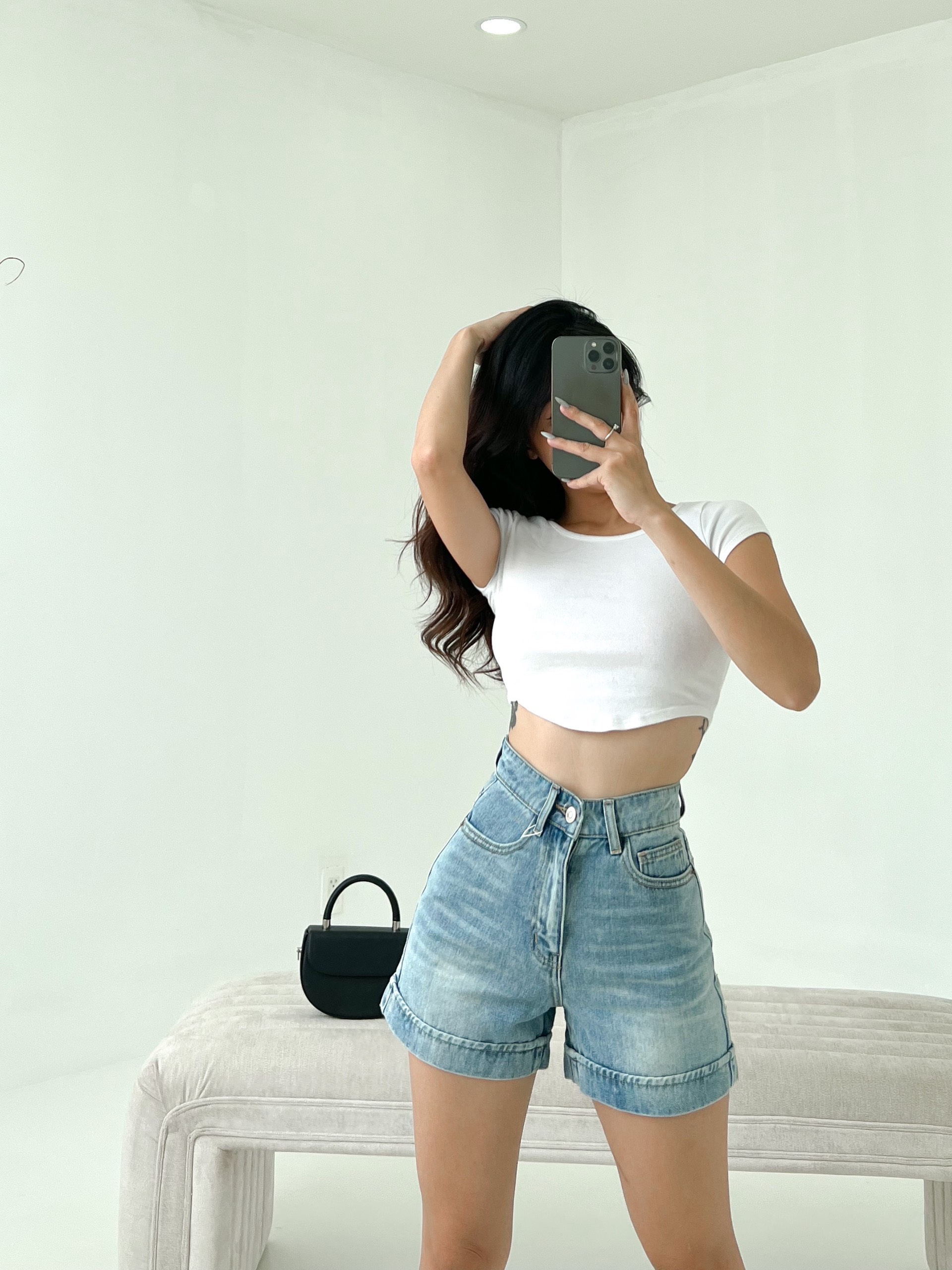 AfterBefore | Quần shorts denim