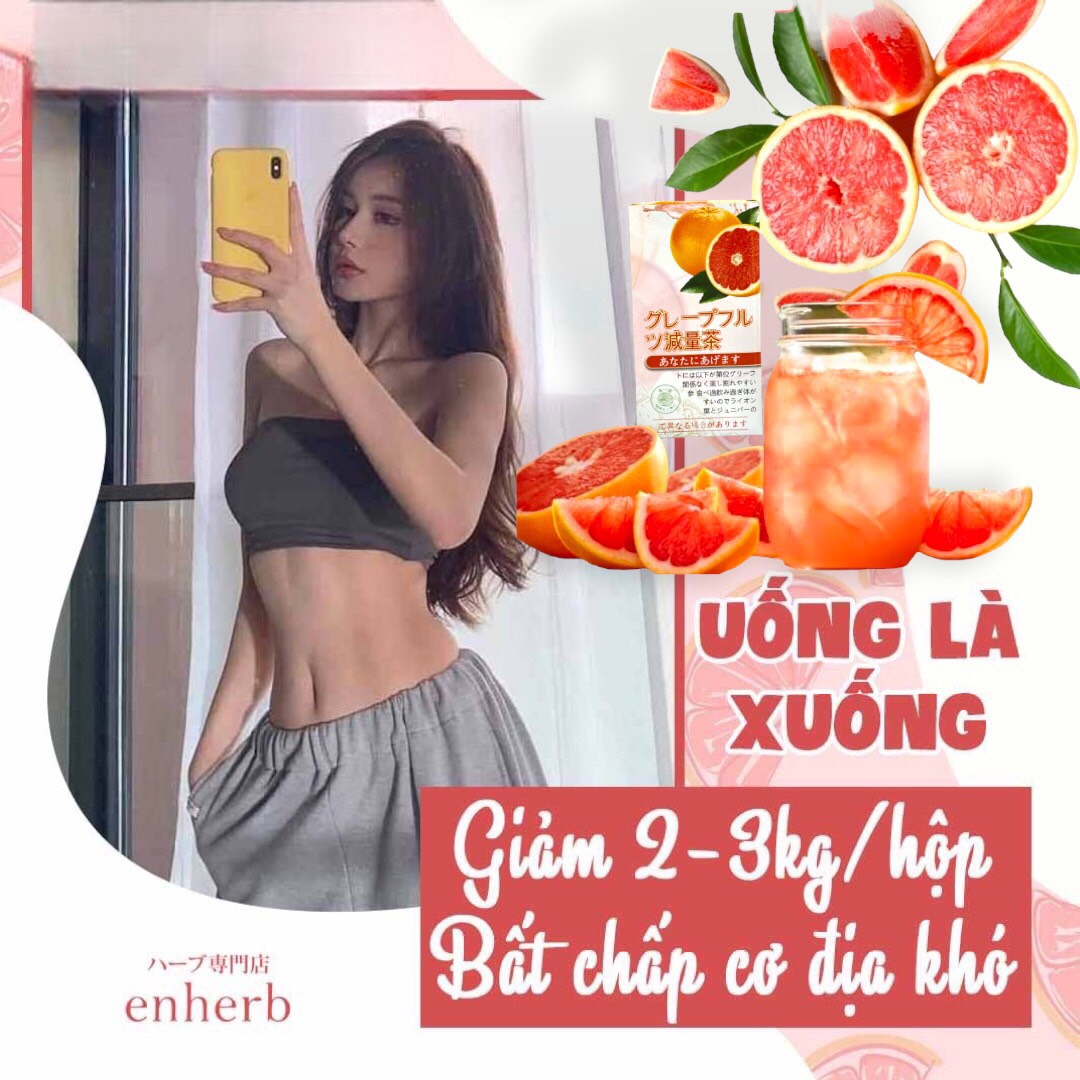 TRÀ BƯỞI ENHERB TEA NHẬT BẢN HỘP 20 gói