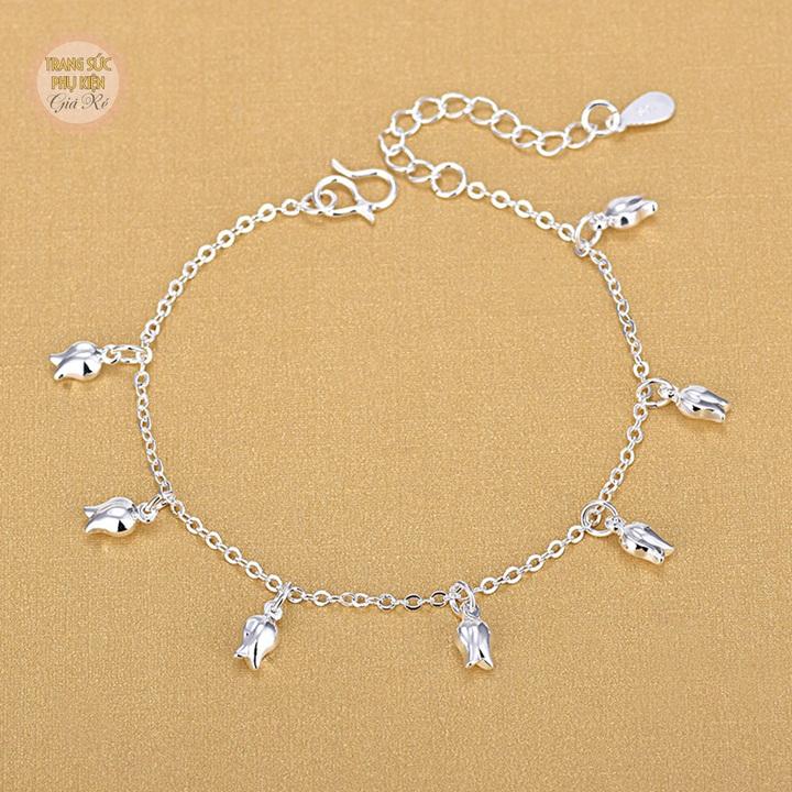 [HCM]Lắc chân hoa hồng LC29 S925
