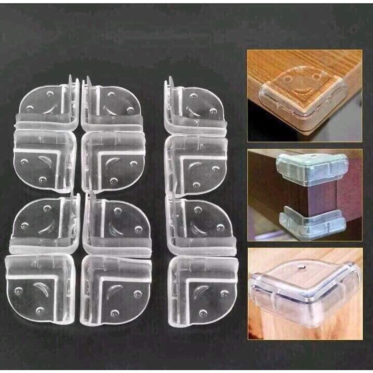 Bịt cạnh và góc bàn vuông góc set 4 cái