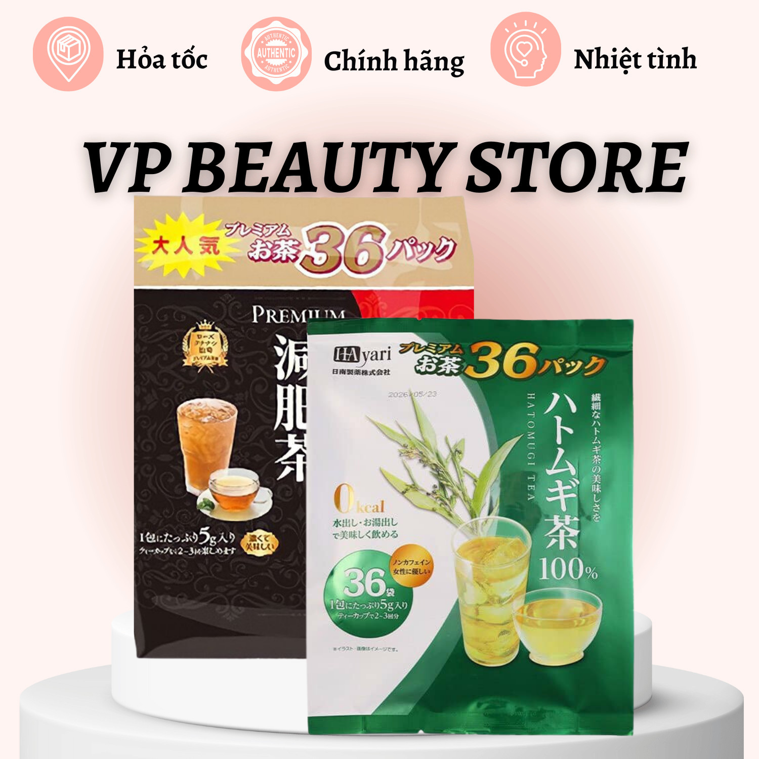 Trà Thải Độc Giảm Mỡ Trắng Da Hayari Nhật Bản 36 Gói