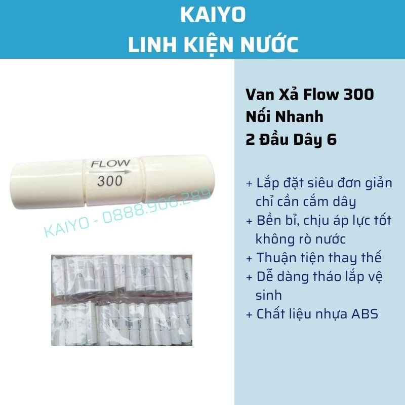 Van Xả Nước Thải FLOW Dành Cho Máy Lọc Nước RO - Van FLOW 300