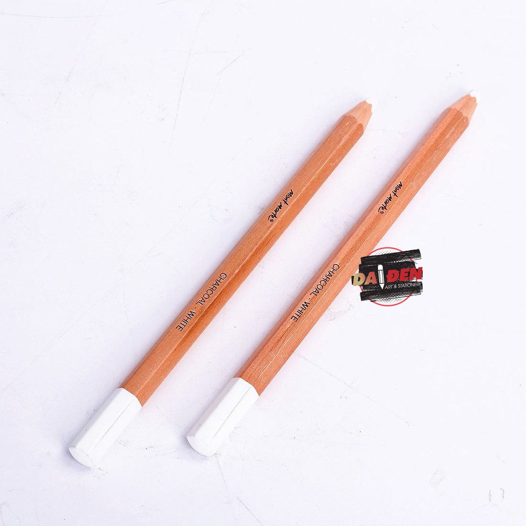 [HCM]Bộ 2 Bút Chì Than Trắng Mont Marte
