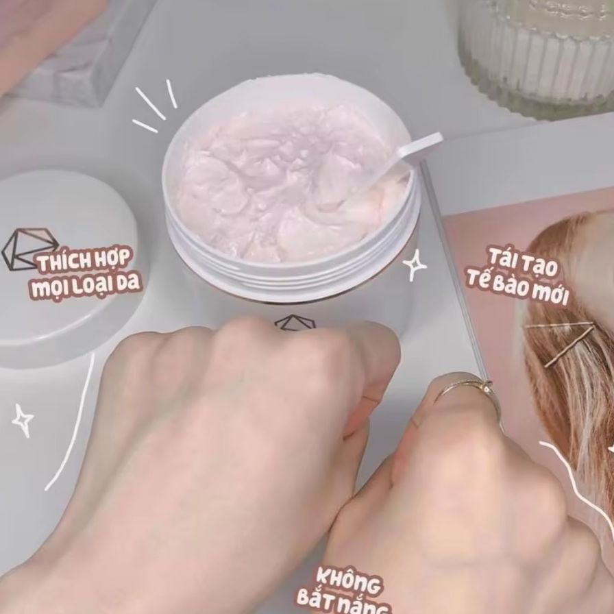 Kem Body Remon Ủ Trắng Da
