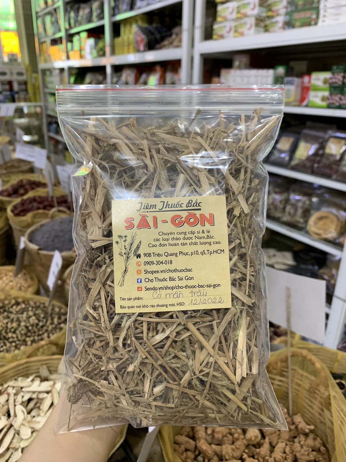 [HCM]CỎ MẦN TRẦU 100 GRAM Tiệm Thuốc Bắc Sài Gòn