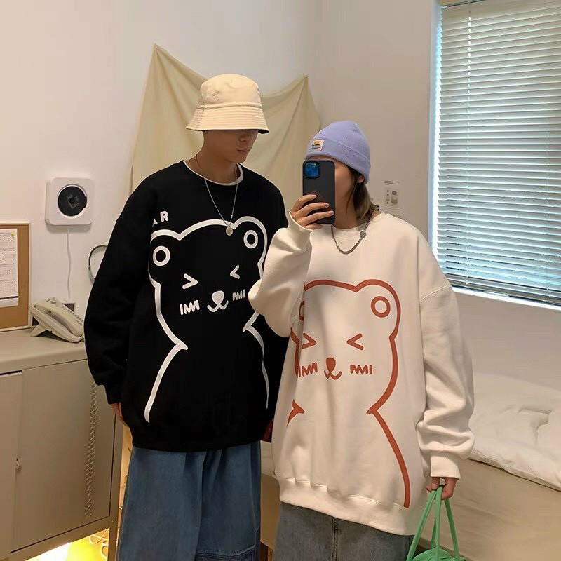 áo sweater nam nữ in hình gấu cực kỳ cá tính DPTP54