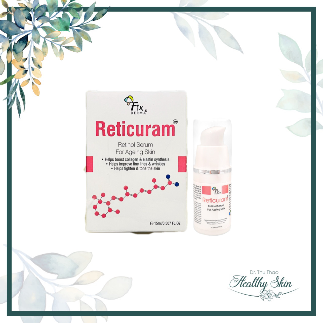 [15mL] SERUM TRẺ HOÁ DA FIXDERMA RETICURAM (RETINOL)