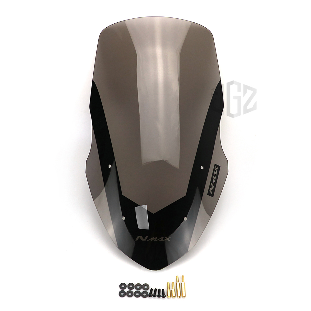 For YAMAHA NMAX155 v1 N-MAX 2013-2018 Motorcycle Windshield Acrylic Flyscreen Wind Visor Air Deflectors Smoke Clear