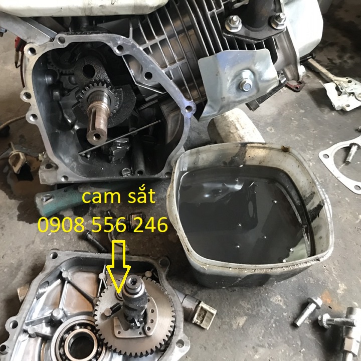 Máy nổ Yokohama 7,5hp cốt xéo chậm tua cam sắt