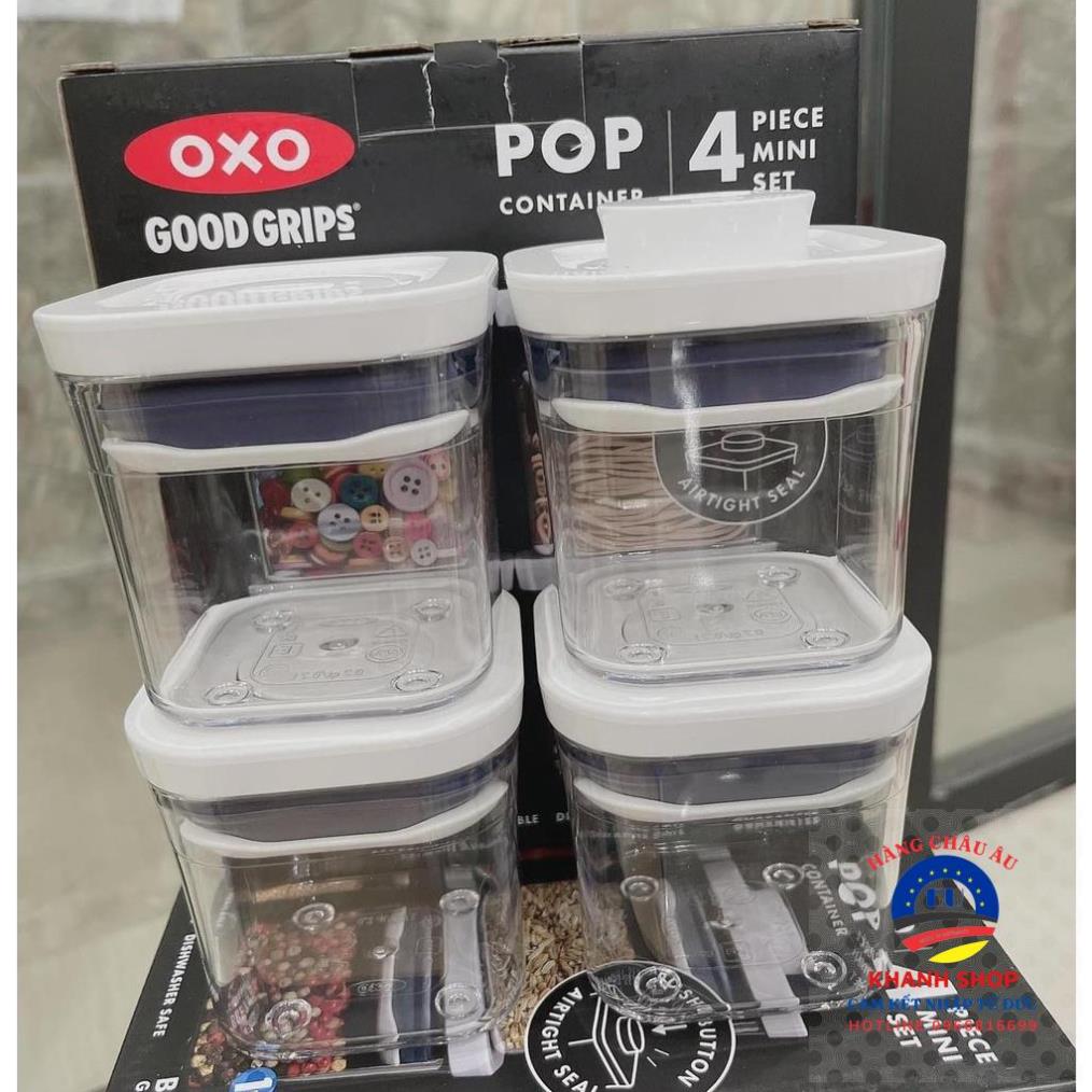 Sét 4 hộp đựng gia vị, thảo mộc Oxo