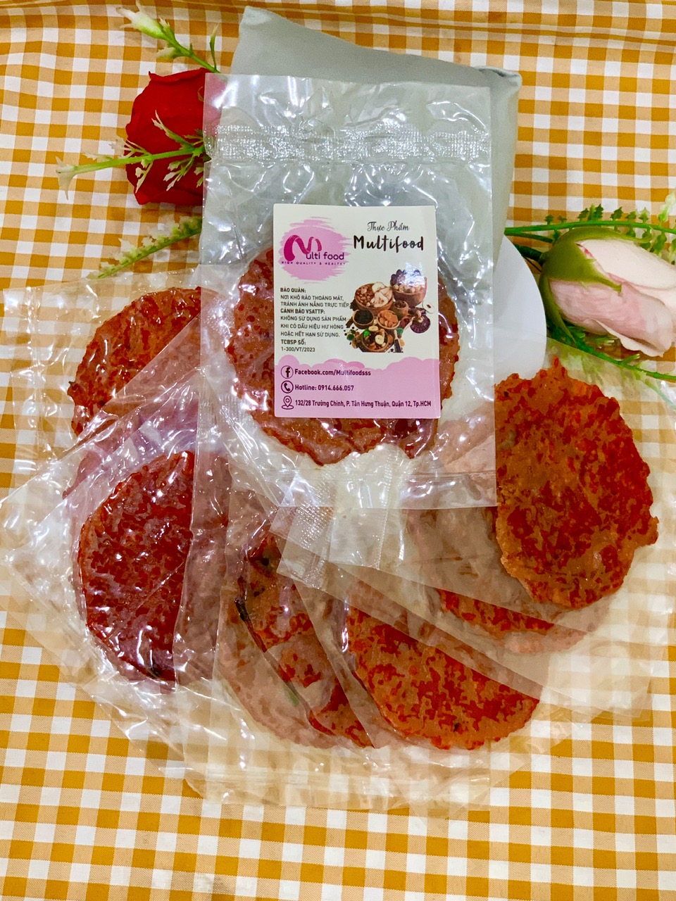 1 Miếng Khô Cá Bò Sa Tế Ép Miếng MULTIFOOD
