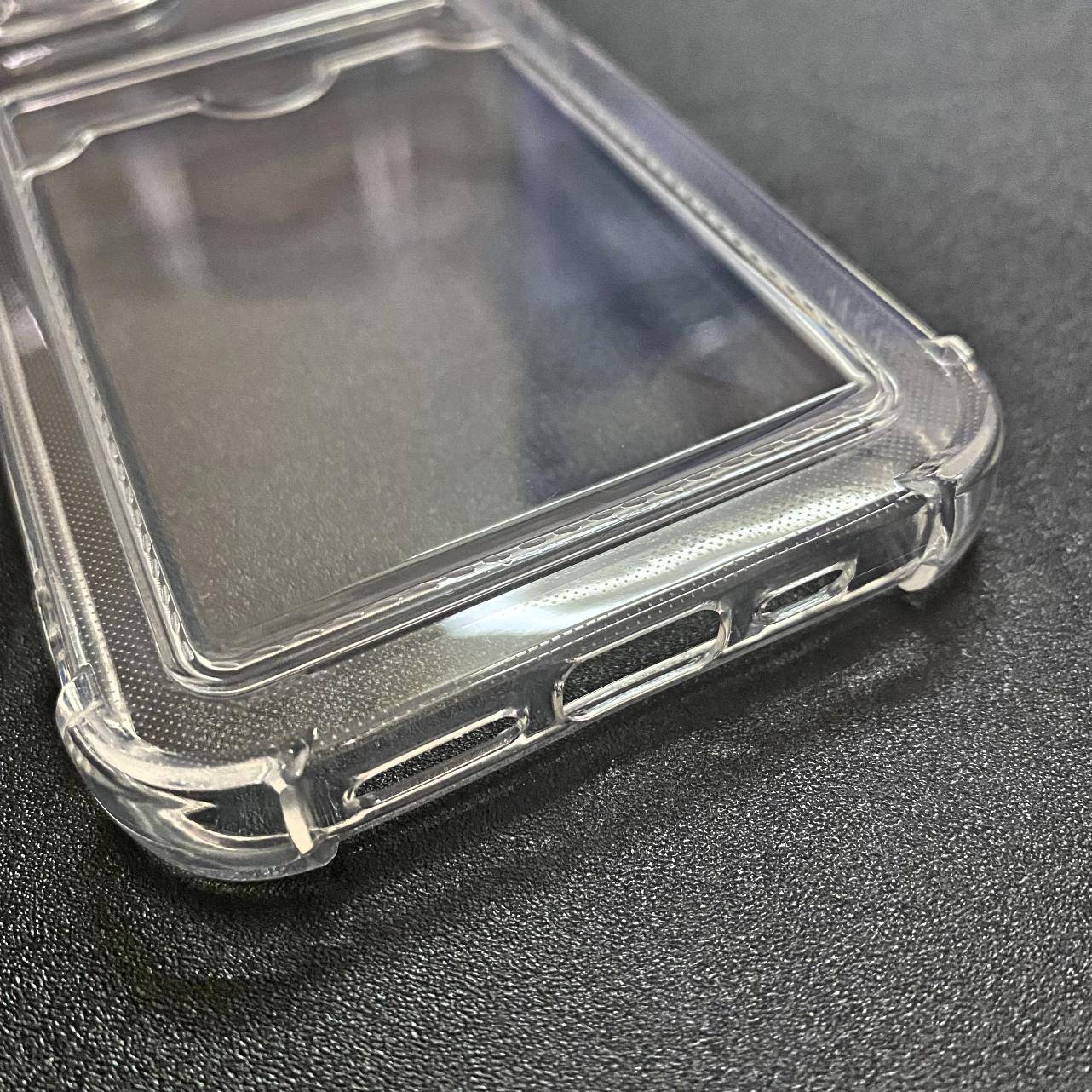 Ốp Lưng iPhone 14 Dẻo Trong Suốt Có Khe Đựng Thẻ