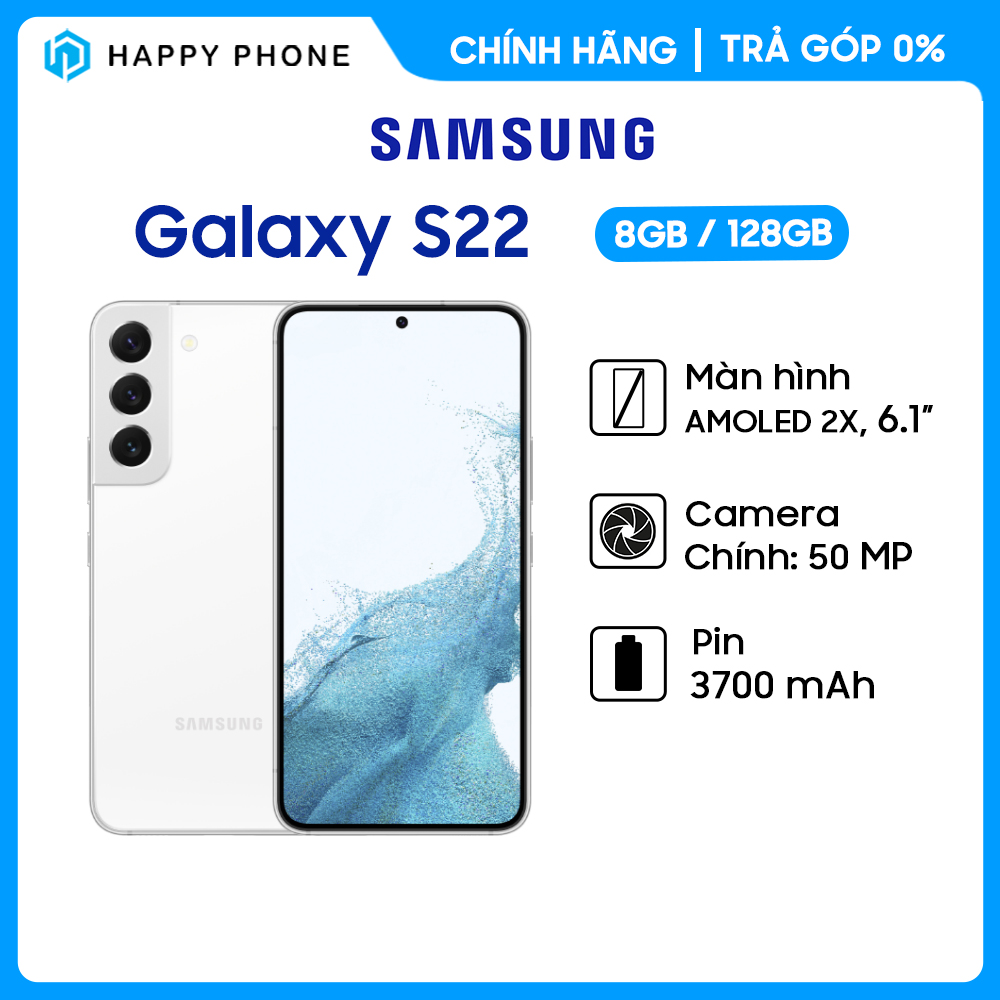 Điện thoại Samsung Galaxy S22 (8GB/128GB) - Hàng Chính Hãng, Mới 100%, Nguyên Seal | Bảo hành 12 tháng