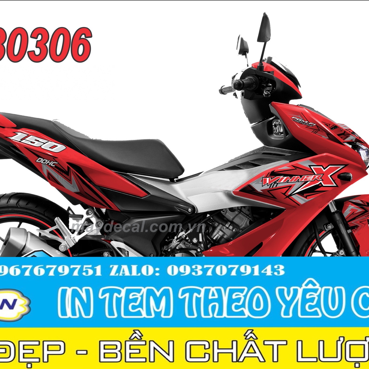 Tem rời Winner X quí khách nhắn tin chọn mẫu