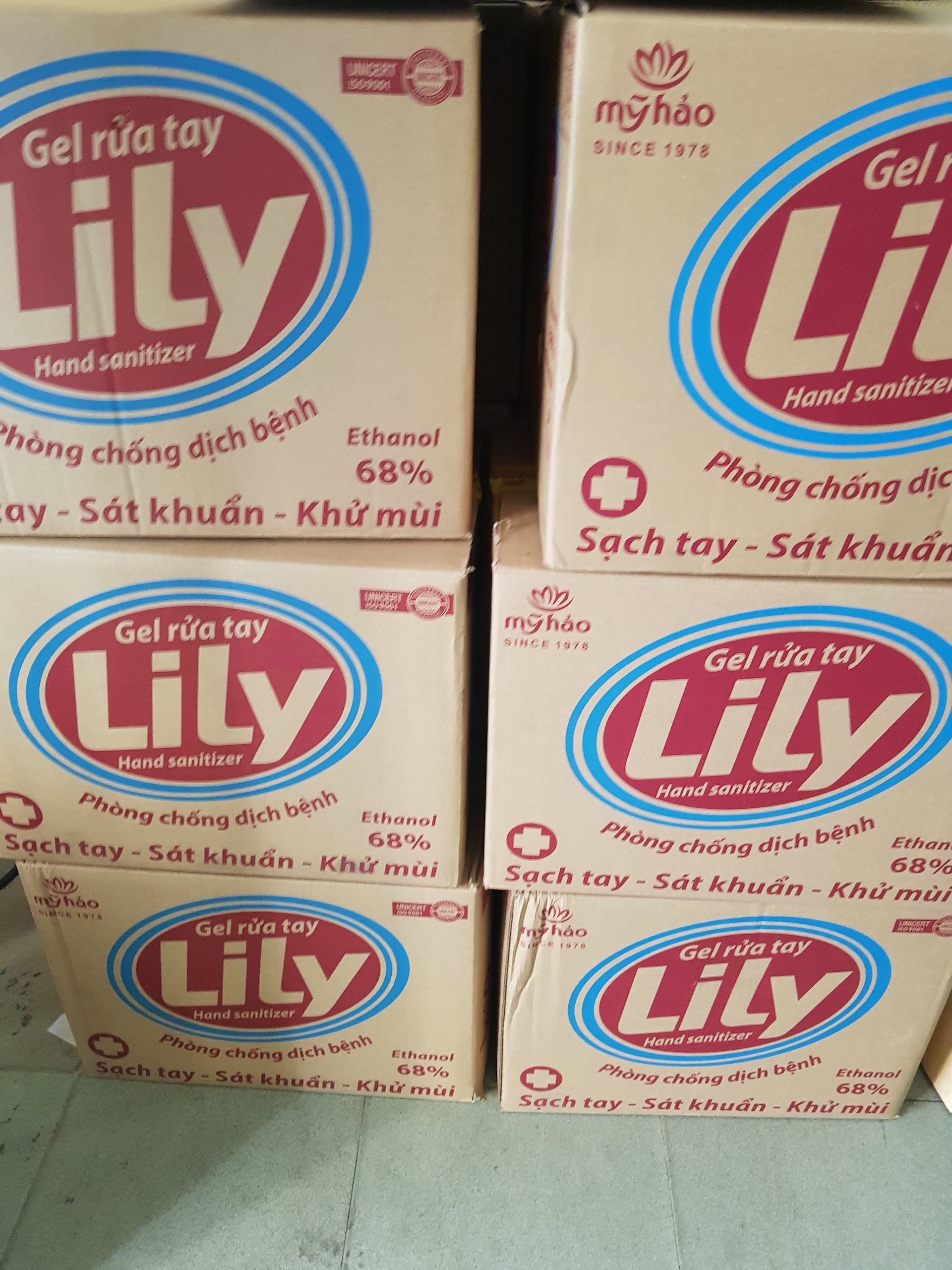 Gel rửa tay Lily Mỹ Hảo 1,5L
