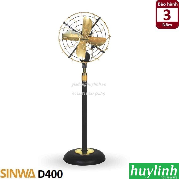 [HCM][Trả góp 0%]Quạt cây đứng kiểu cổ Sinwa D400