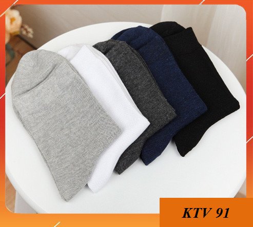 [Tất nam công sở] Hộp 5 đôi tất(vớ) nam cao cổ