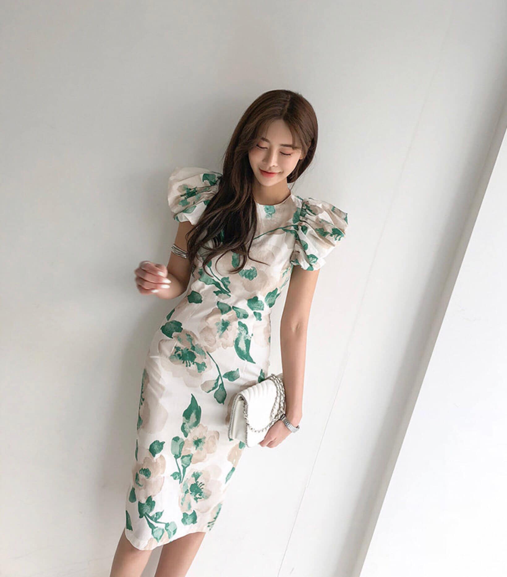 [DADS27] Đầm Body Hoa Văn