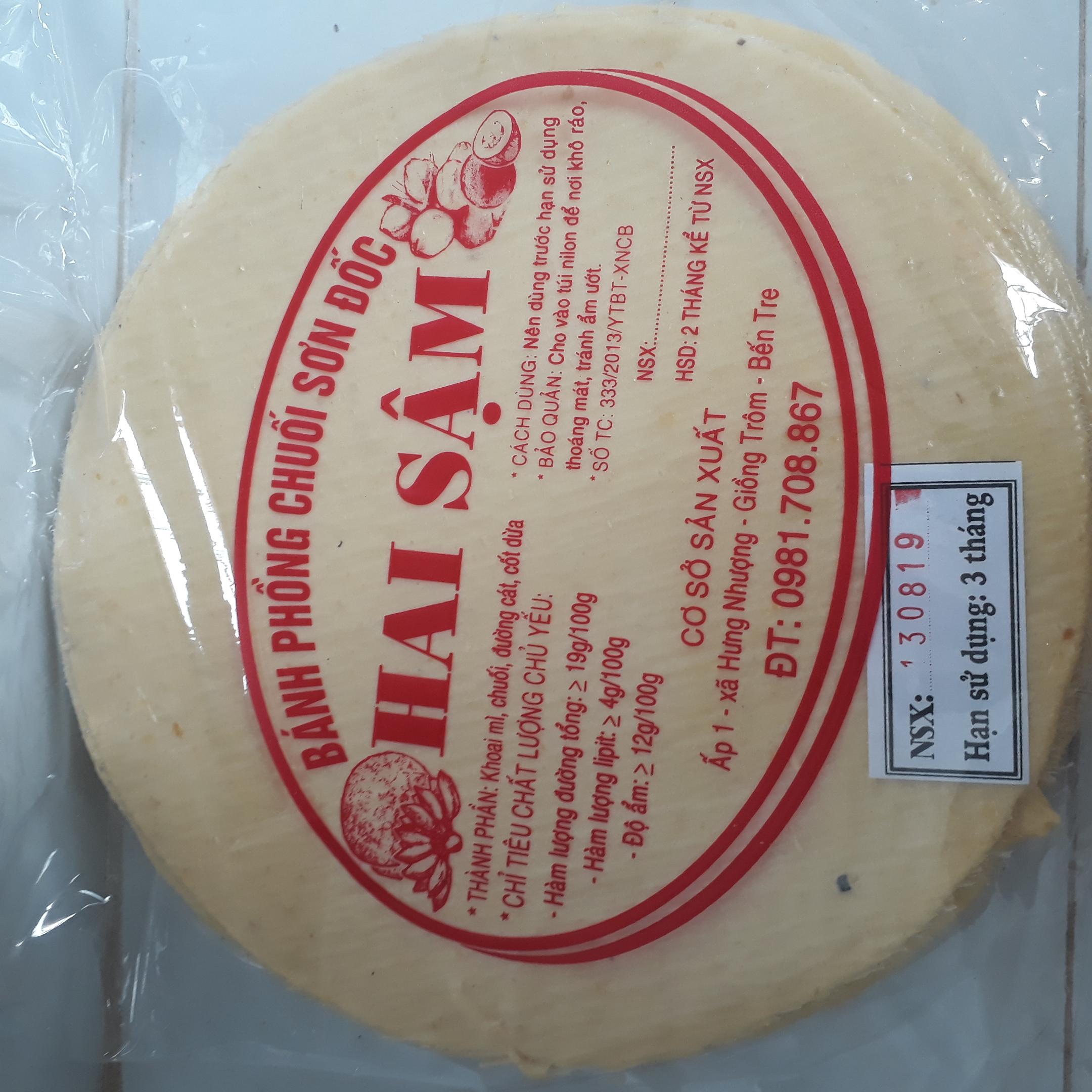 Bánh phồng mì vàng  SƠN ĐỐC  BẾN TRE 30 bánh