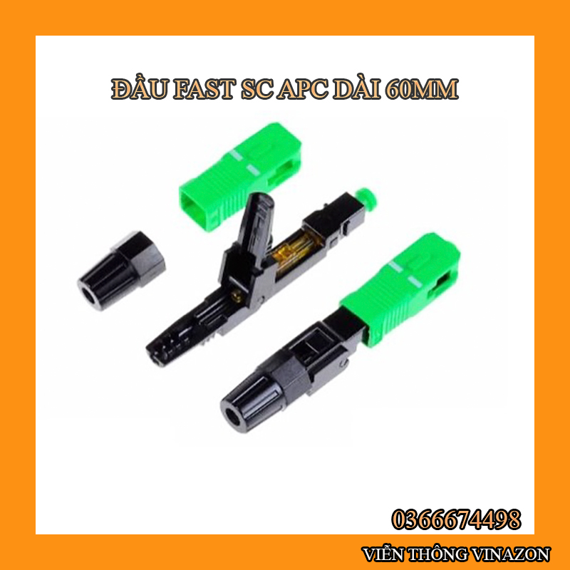 50 Đầu fast connector nối nhanh FTTH SC APC
