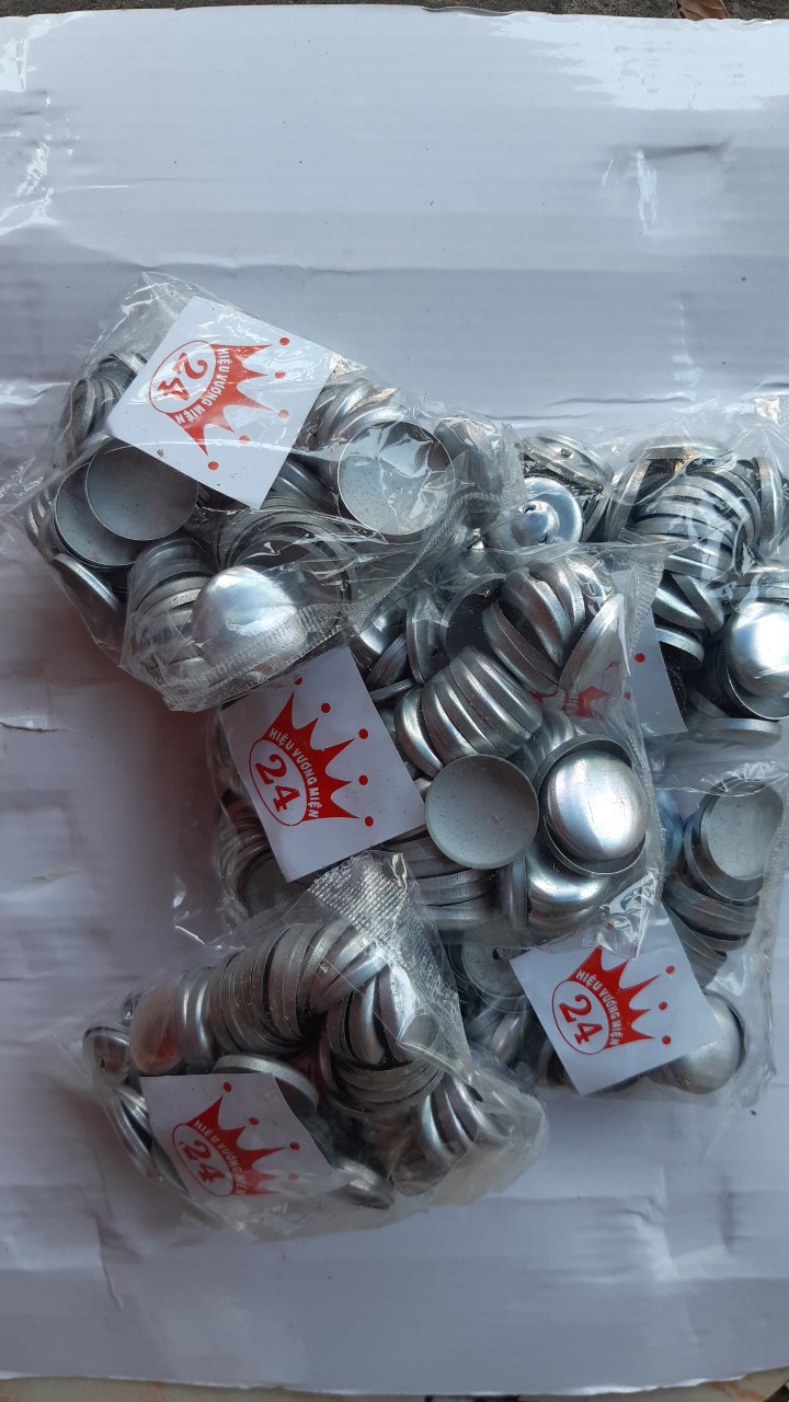 2 bì phôi cúc bọc vải size từ 10li đến 38li