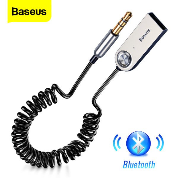 Baseus USB Bluetooth Receiver For Car 3.5 3.5mm Jack Aux Bluetooth 5.0 Bộ chuyển đổi Âm thanh không dây Âm nhạc Bluetooth Máy phát Bluetooth