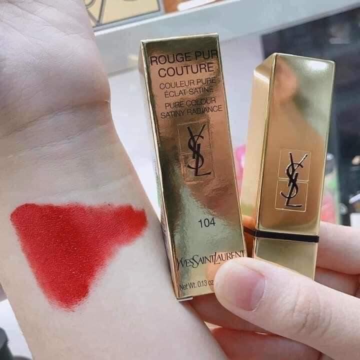 Son YSL 104 Jeu D'attraction Đỏ Cam Fullbox
