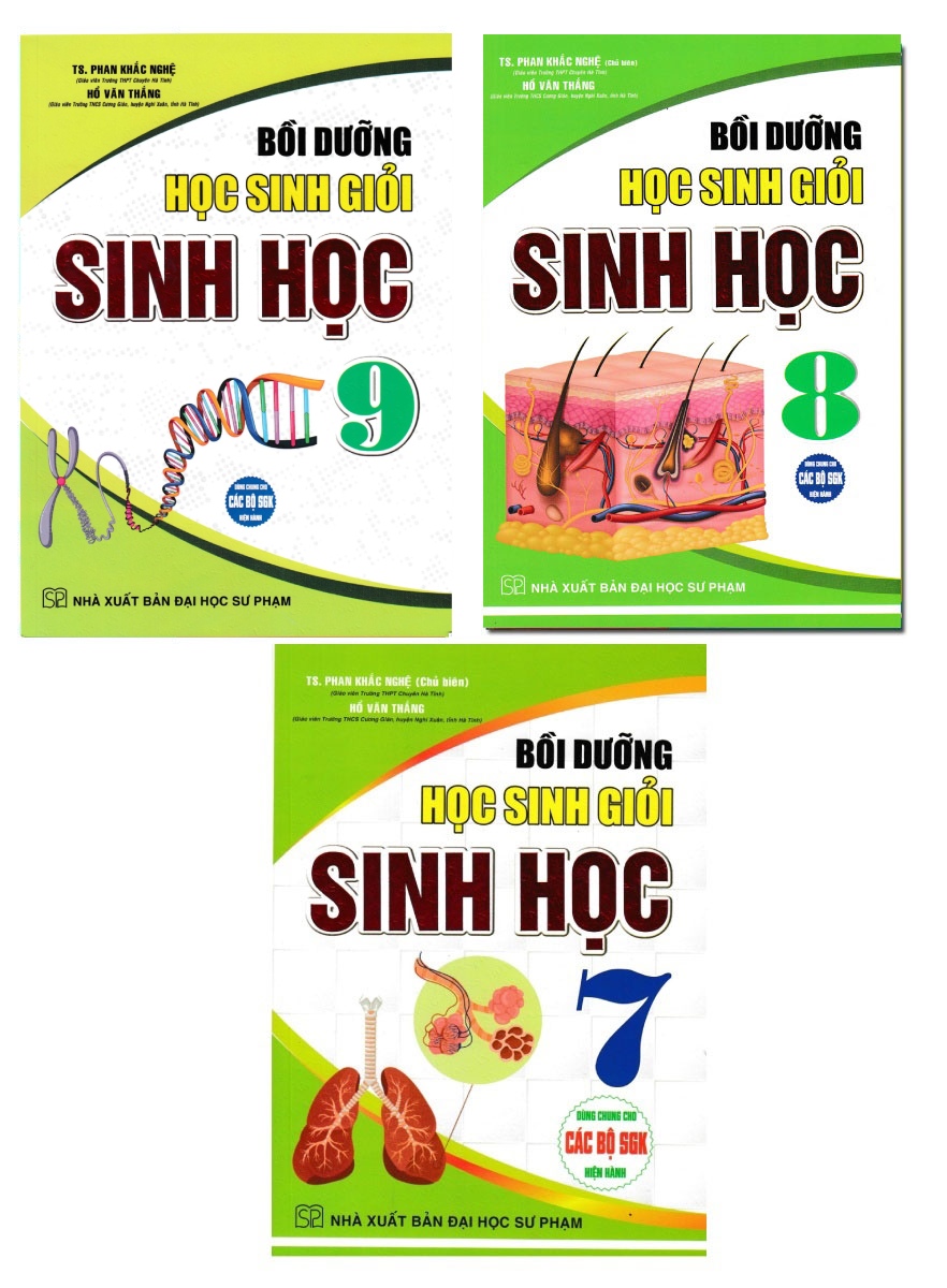 Sách - Combo Bồi Dưỡng Học Sinh Giỏi Sinh Học - Phan Khắc Nghệ 7 - 8 - 9  - (HA) - Newshop