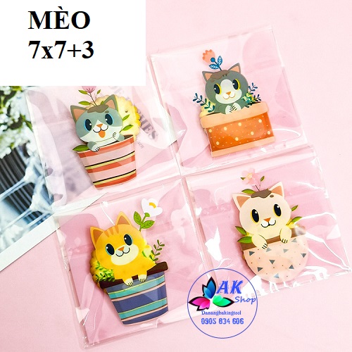 SET 100 TÚI GÓI COOKIE 7x7+3