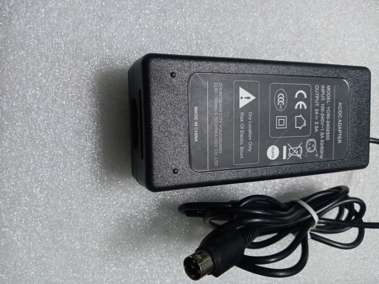 Adapter nguồn 24V 2.5A (4 pin ) máy in Bill