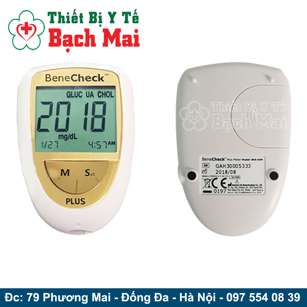 Que Thử Cholesterol [Mỡ máu] Cho Máy Đo Benecheck Plus Hộp 10 Que