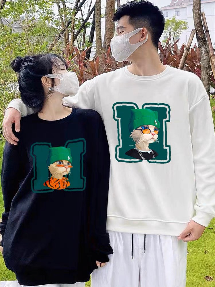 ÁO ĐÔI CHÚ MÈO ĐỘI MŨ LEN, ÁO ĐÔI MÈO CHẤT