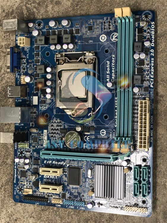 [HCM]Combo mainboard gigabyte h61m-ds2 socket 1155 + core i5 3470 3.6ghz (4 cores 4 threads)