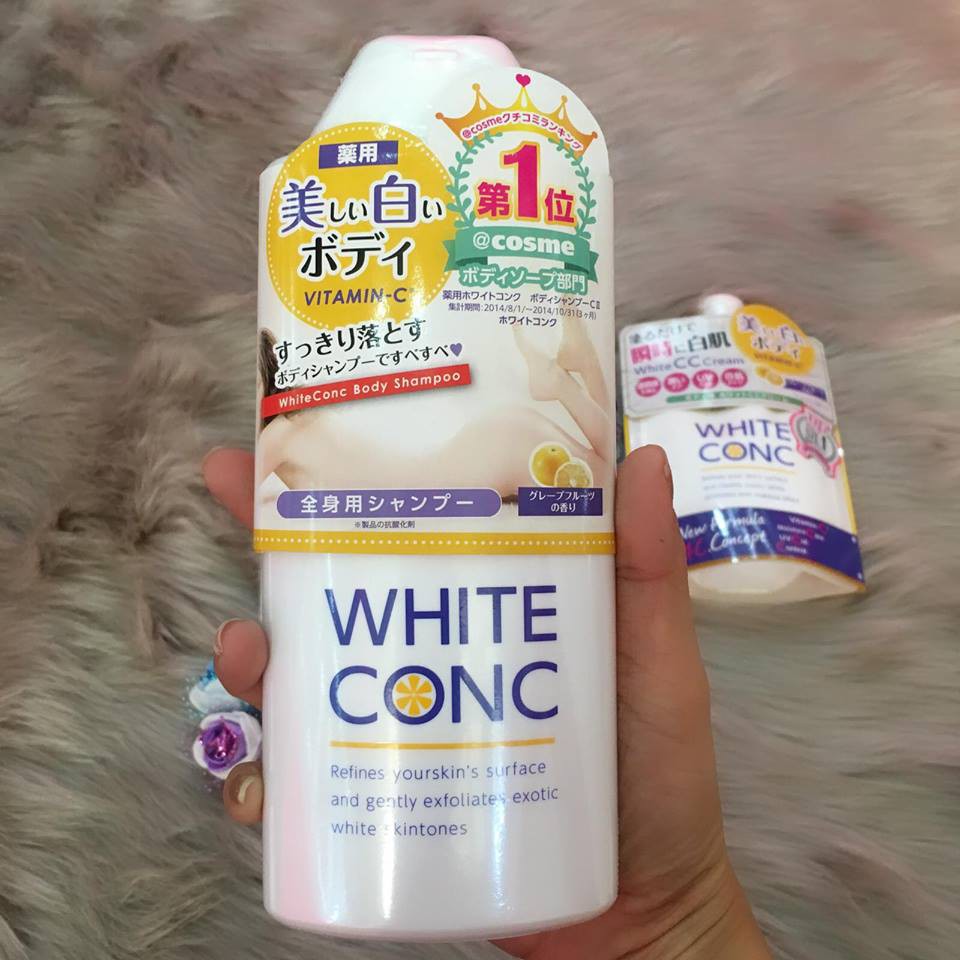 Sữa tắm trắng da toàn thân White Conc Body Shampoo CII