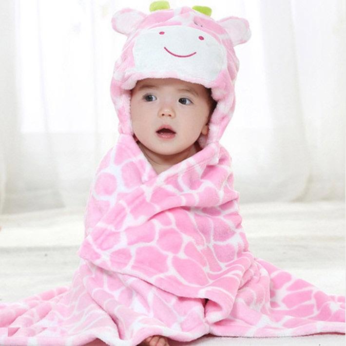 [Ho Chi Minh] cartoon hooded beach bathing towel for babies