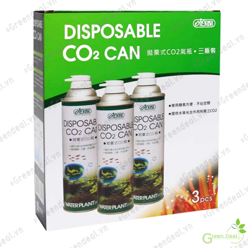 Ista - disposable co2 can | lon thay thế cho bộ kit co2 mini của hồ cá thủy sinh