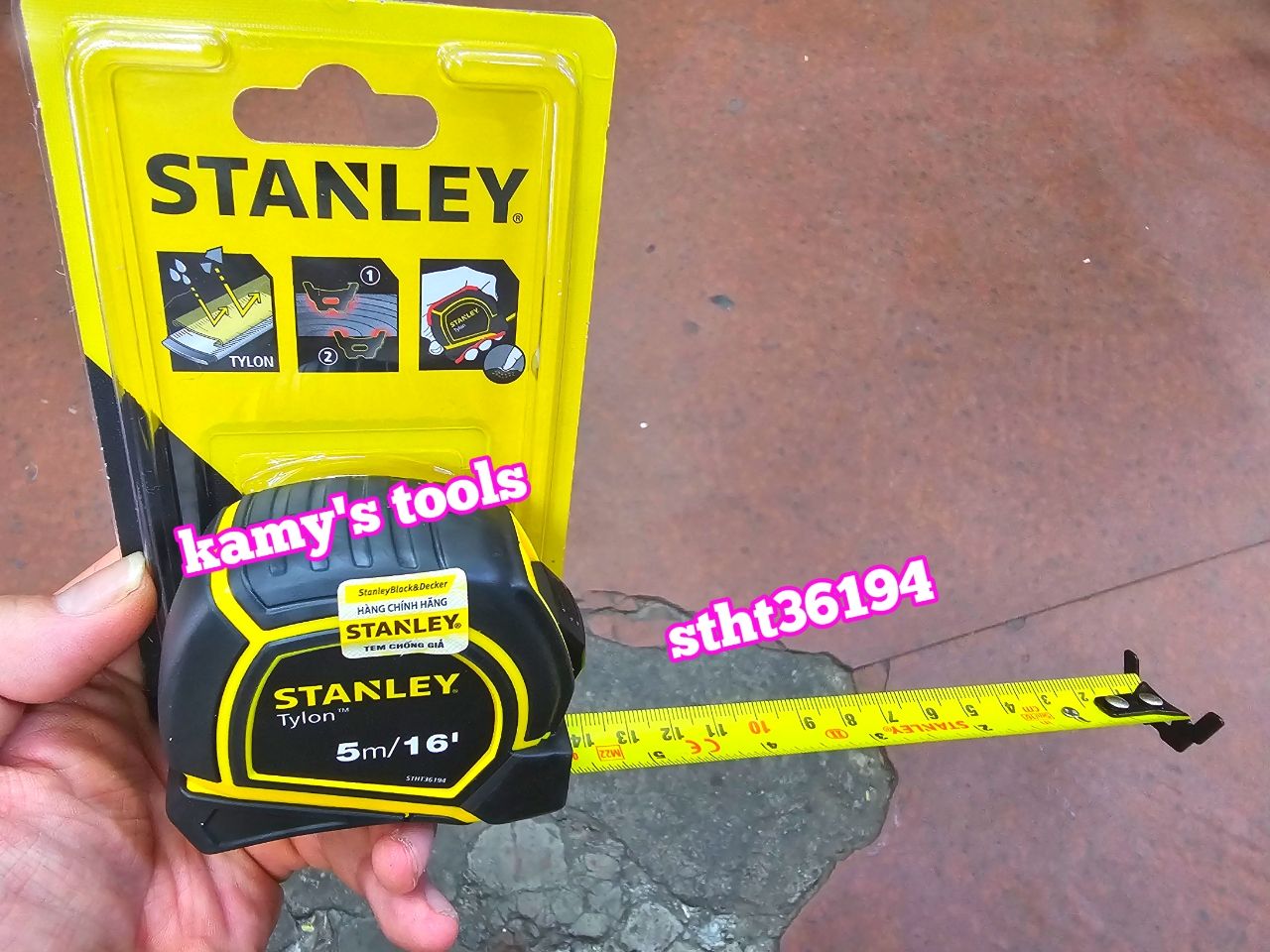 [HCM]Thước Cuộn 5m Stanley Bản 19mm Stht36194 (Thước Dây 5m Thước Kéo 5m)