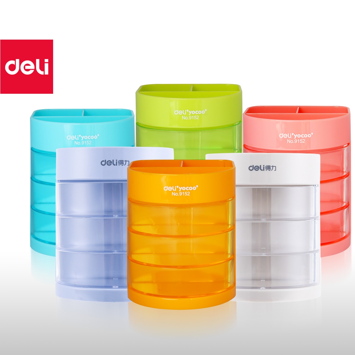(1 Cái) Khay Cắm Bút 5 tầng Deli 9152