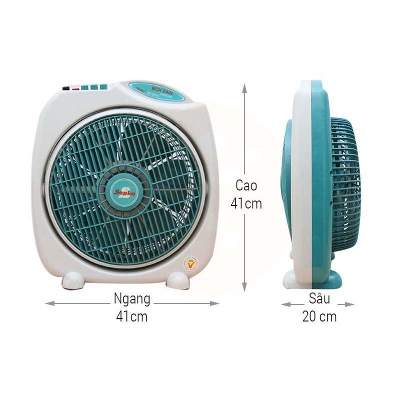 Quạt hộp Senko 3 tấc BD 1010( Chuyển hướng điện )