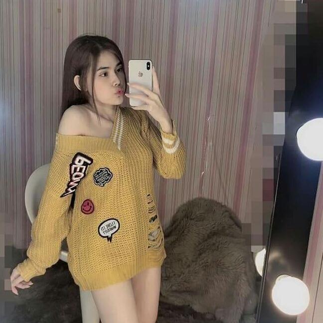 Áo len form rộng