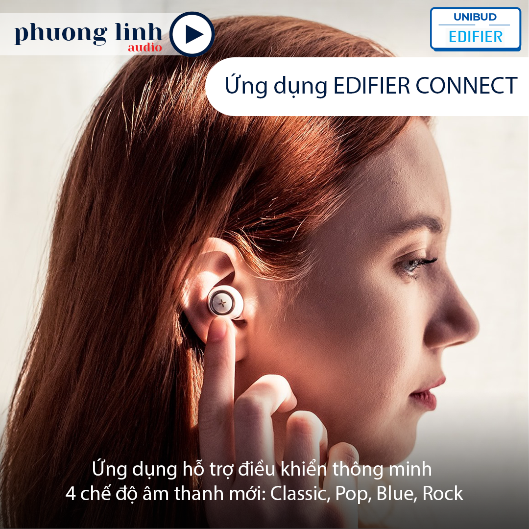 Tai nghe bluetooth EDIFIER UNIBUD Màn hình LED - Chính hãng mới nhất - Bản quốc tế - Thời lượng pin 32h - Đàm thoại tốt - Chế độ độc lập - Chống nước chống bụi IP65 - Có ứng dụng điều khiển - Bảo hành 12 tháng - 1 đổi 1