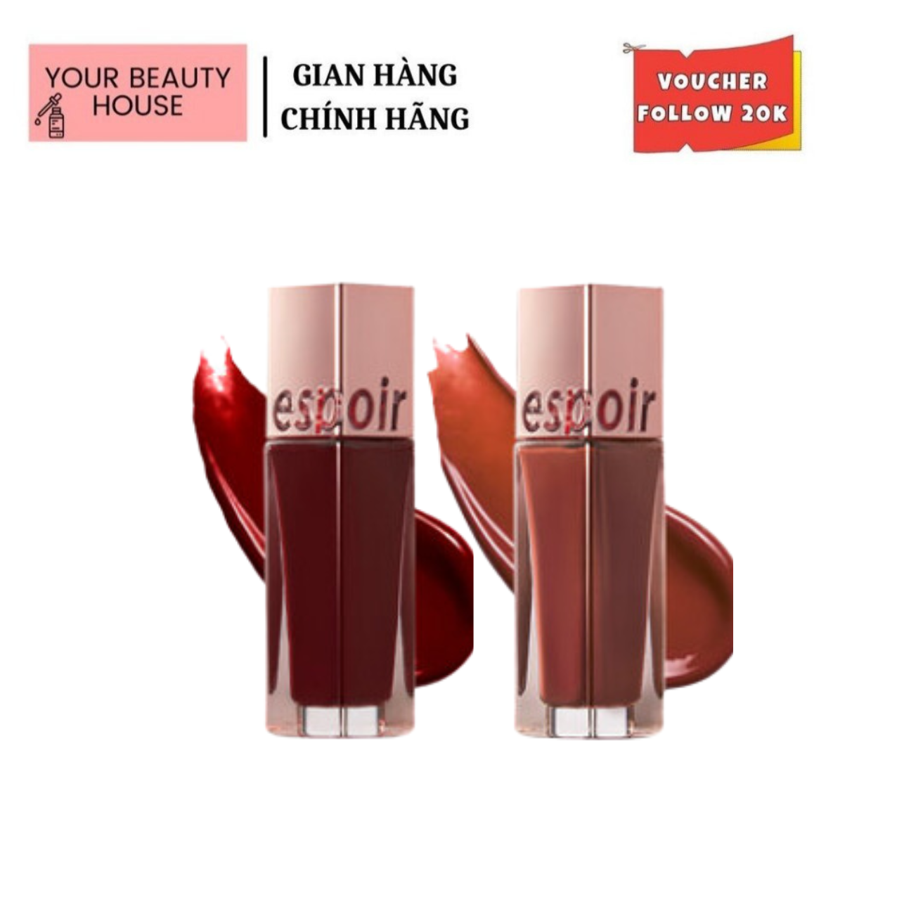 [ESPOIR] Son Tint Bóng Mềm Môi Căng Mọng (Espoir Couture Lip Tint Shine Velvet)