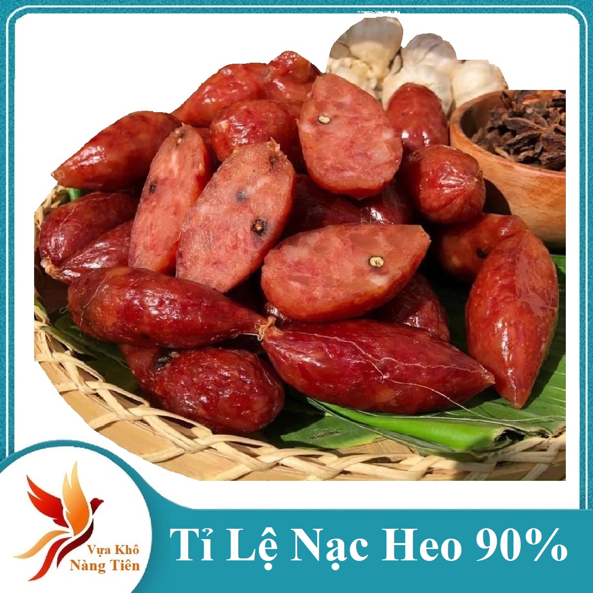 Combo lạp xưởng tôm tươi và lạp xưởng heo truyền thống minh triết -
