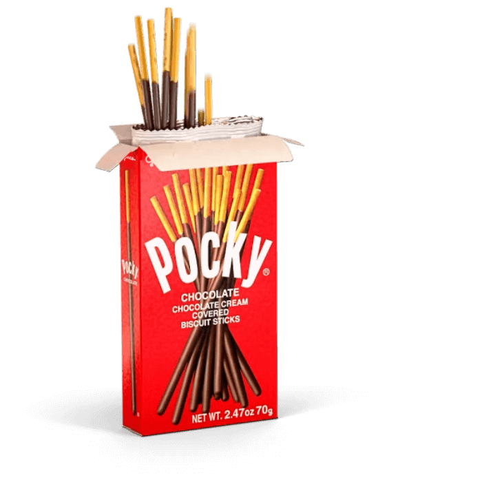 Bánh Que Pocky Kem Sôcôla Chocolate Flavor (Hộp 38g-đỏ)